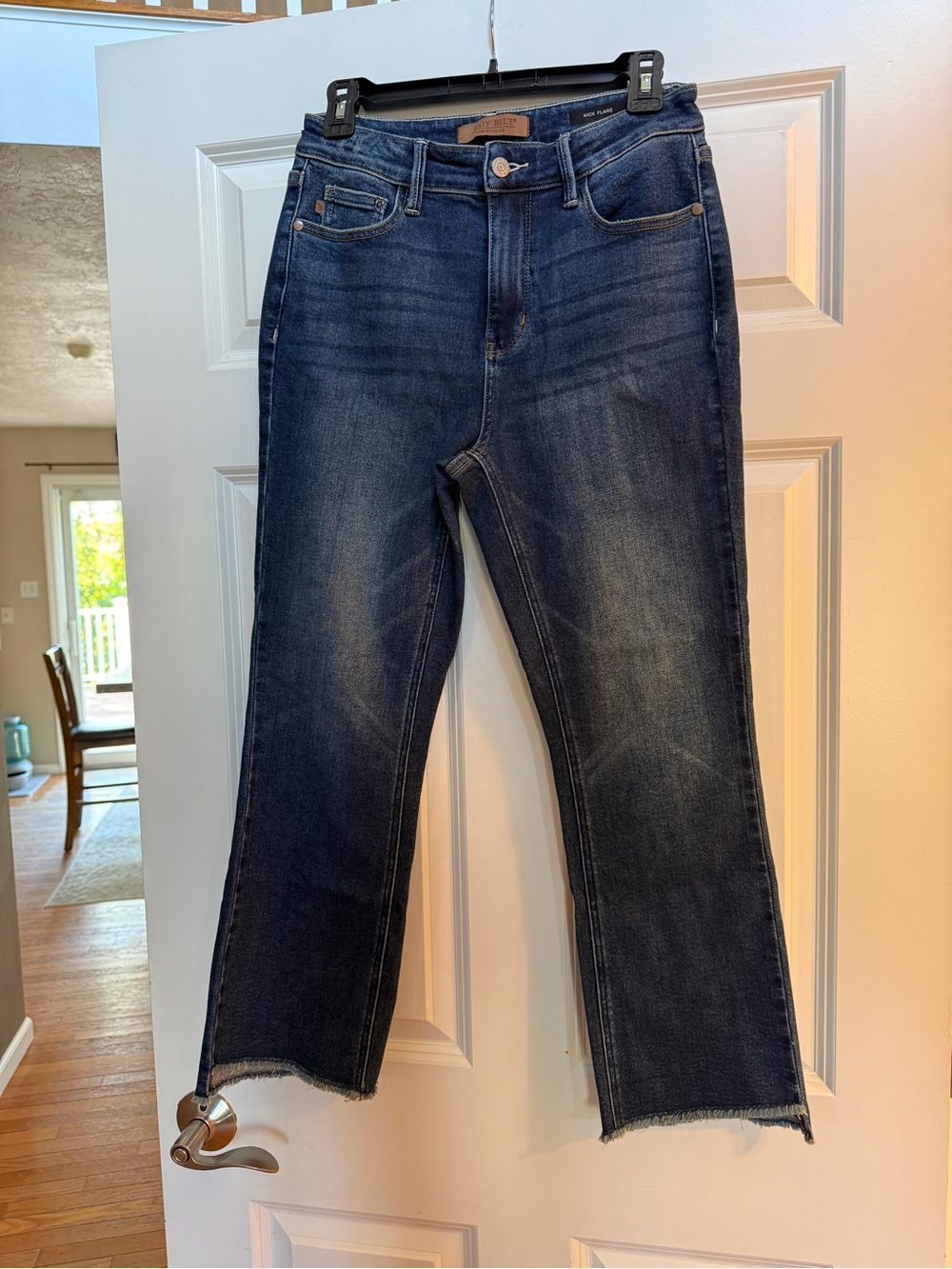 Judy Blue High Rise Dark Wash Kick Flare Jeans 5/27 inseam 25
